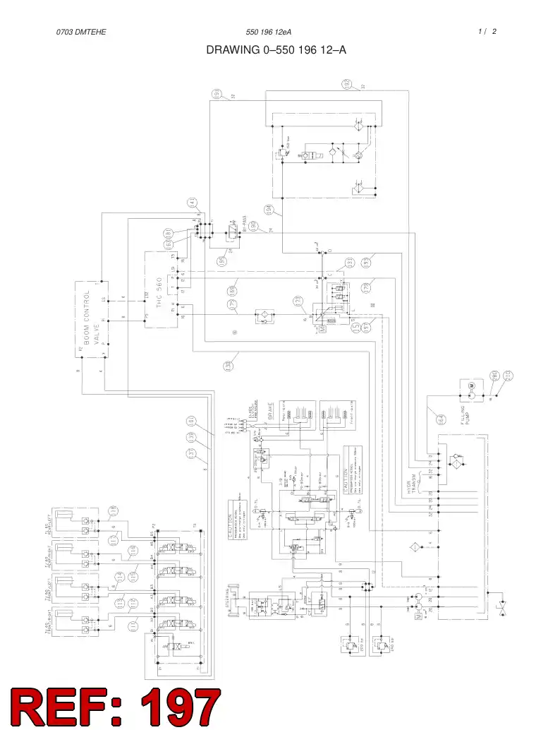 55019831 550 198 31 HOSE ASSEMBLY - Sandvik Technical Drawing