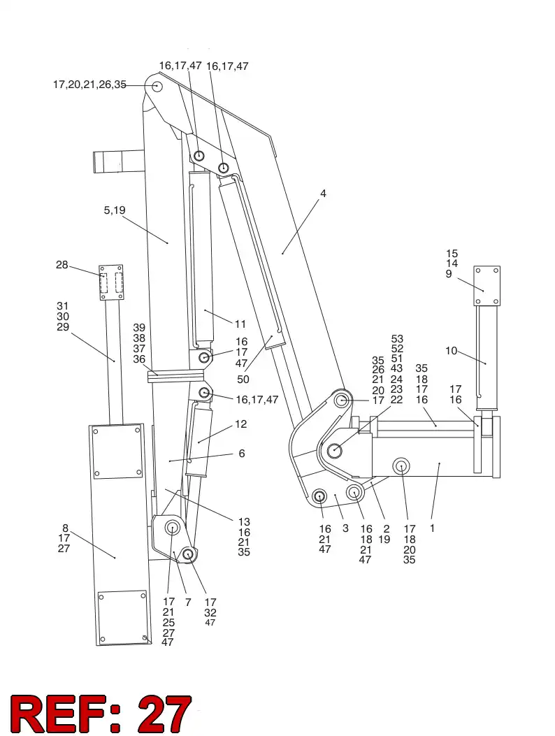 55019937 550 199 37 PIN ASSY - Sandvik Technical Drawing