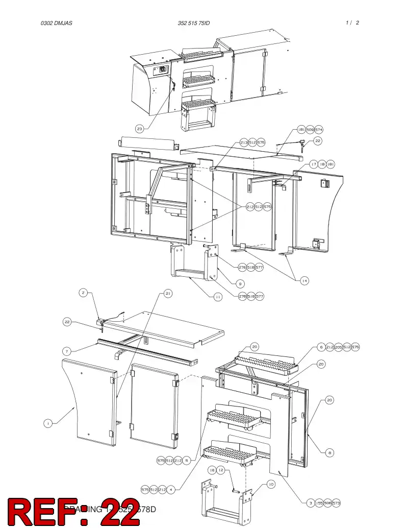 55019951 550 199 51 ASSEMBLY - Sandvik Technical Drawing