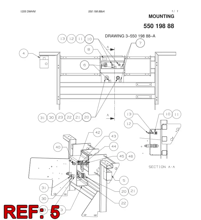 55019993 550 199 93 CONTROL ASSEMBLY - Sandvik Technical Drawing