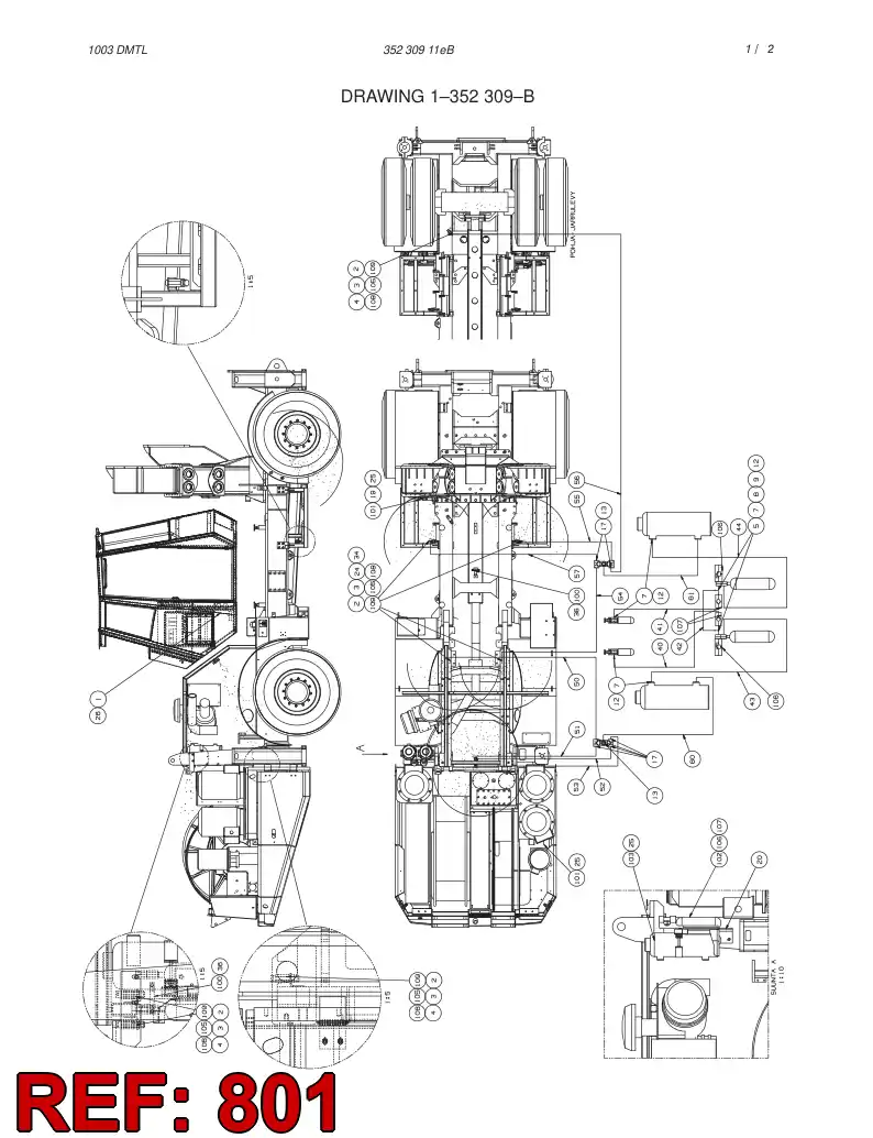 55020008 550 200 08 GREASE LUBRICATION SYSTEM - Sandvik Technical Drawing