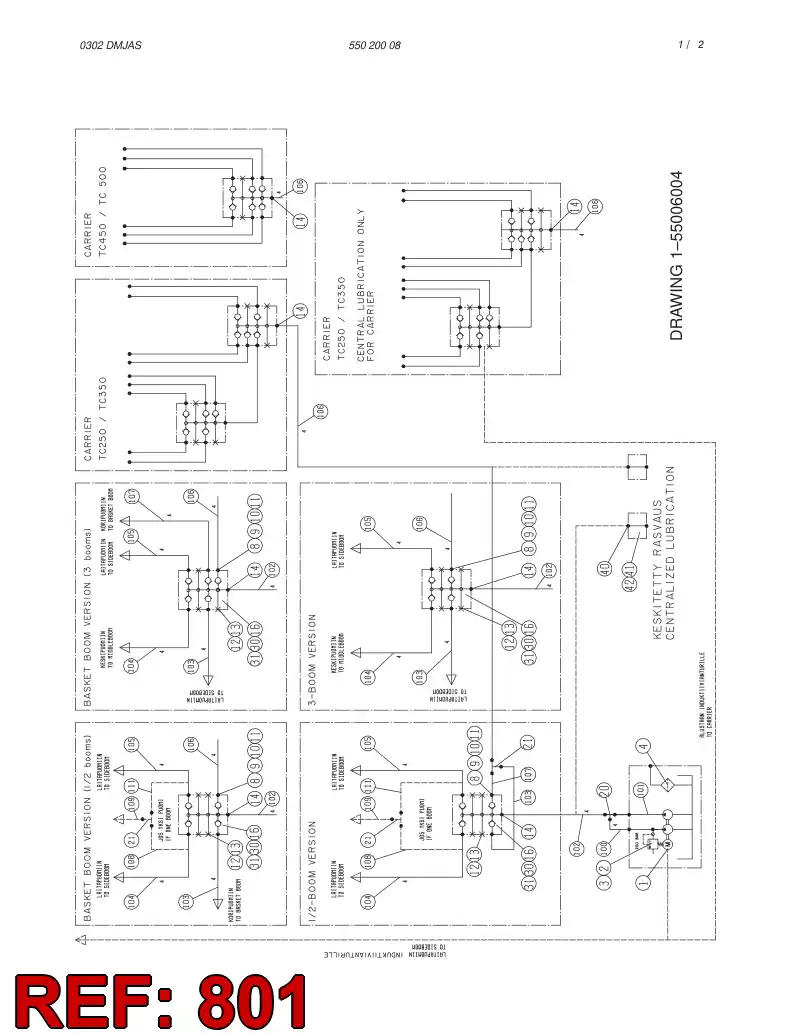 55020009 550 200 09 HOSING - Sandvik Technical Drawing