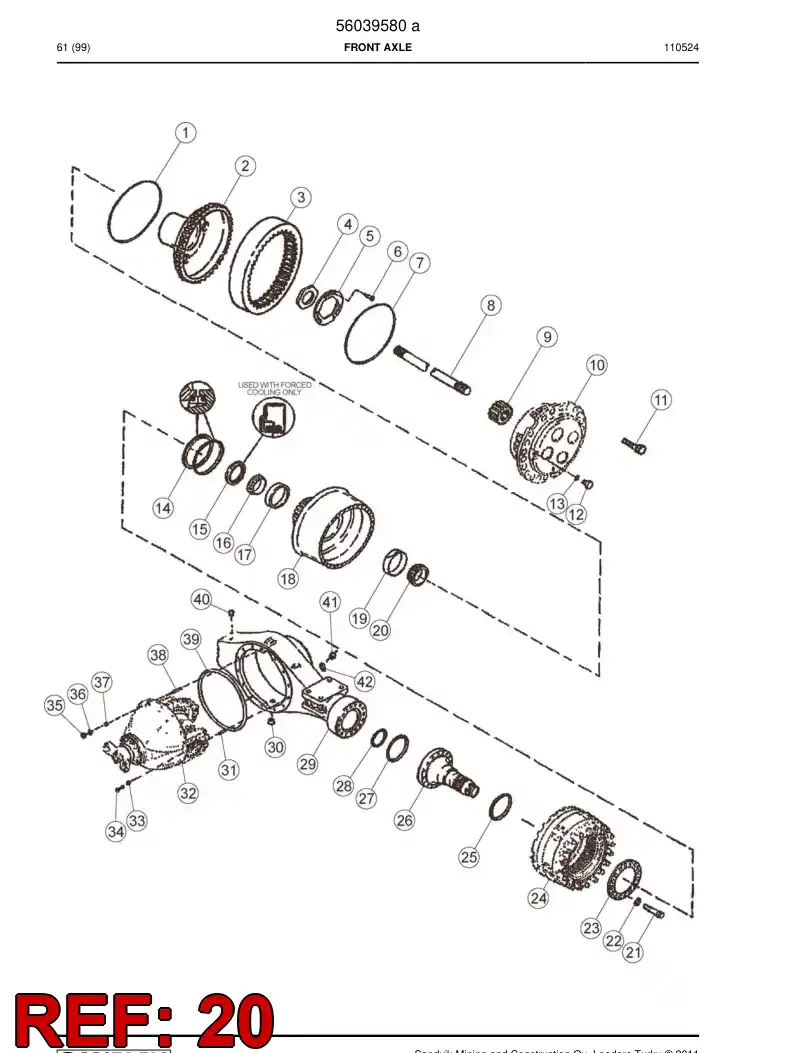 55020133 550 201 33 Bearing - Sandvik Technical Drawing