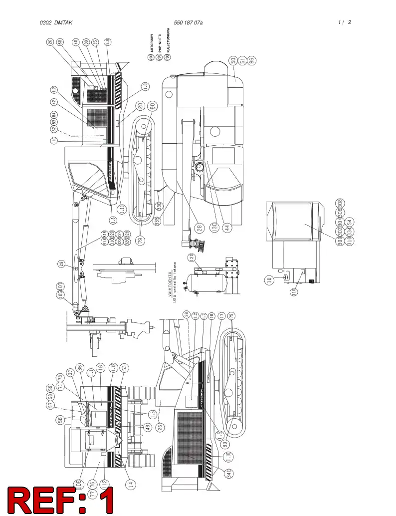 55020238 550 202 38 DECAL SET - Sandvik Technical Drawing
