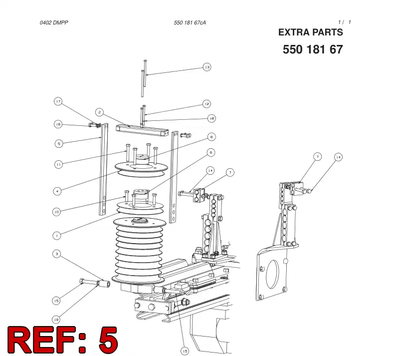 55020390 550 203 90 Guide - Sandvik Technical Drawing