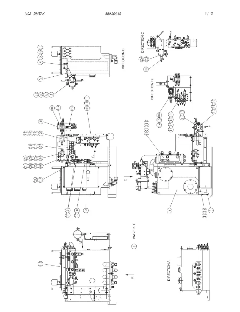 55020469 550 204 69 CONTROL BOX ASSEMBLY - Sandvik Technical Drawing