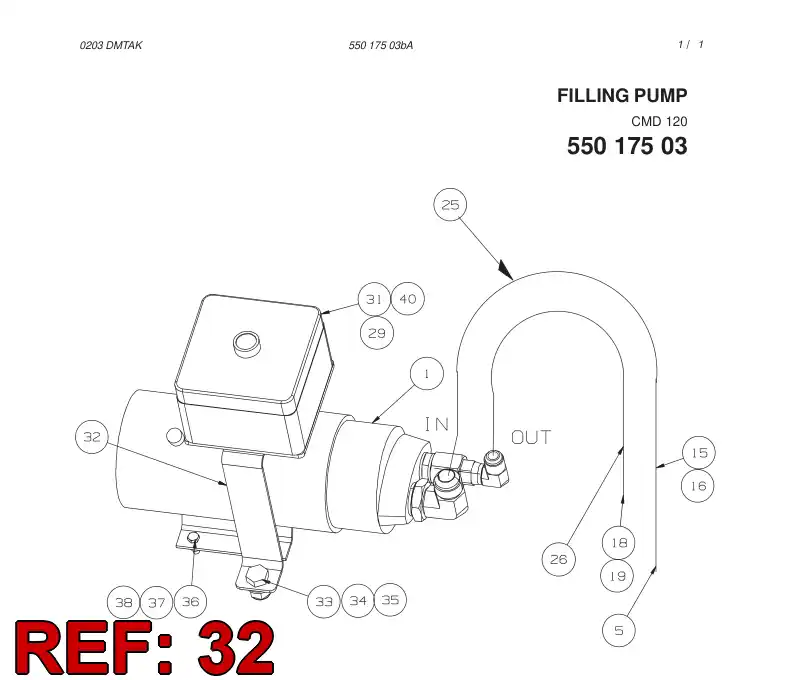 55020533 550 205 33 BRACKET - Sandvik Technical Drawing