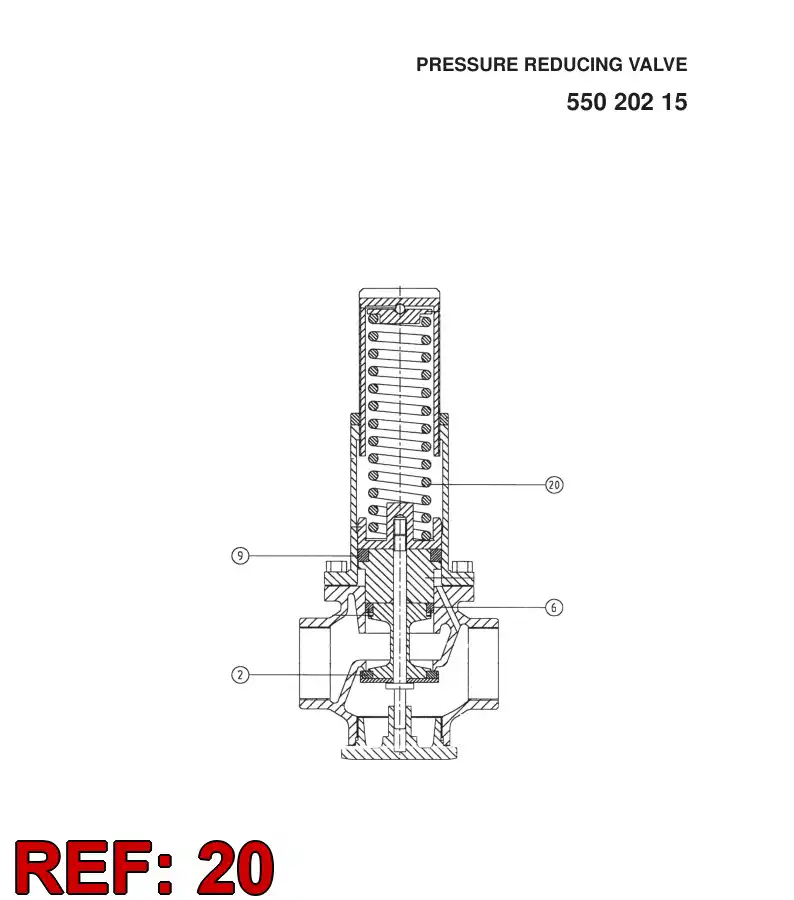55020557 550 205 57 Spring - Sandvik Technical Drawing
