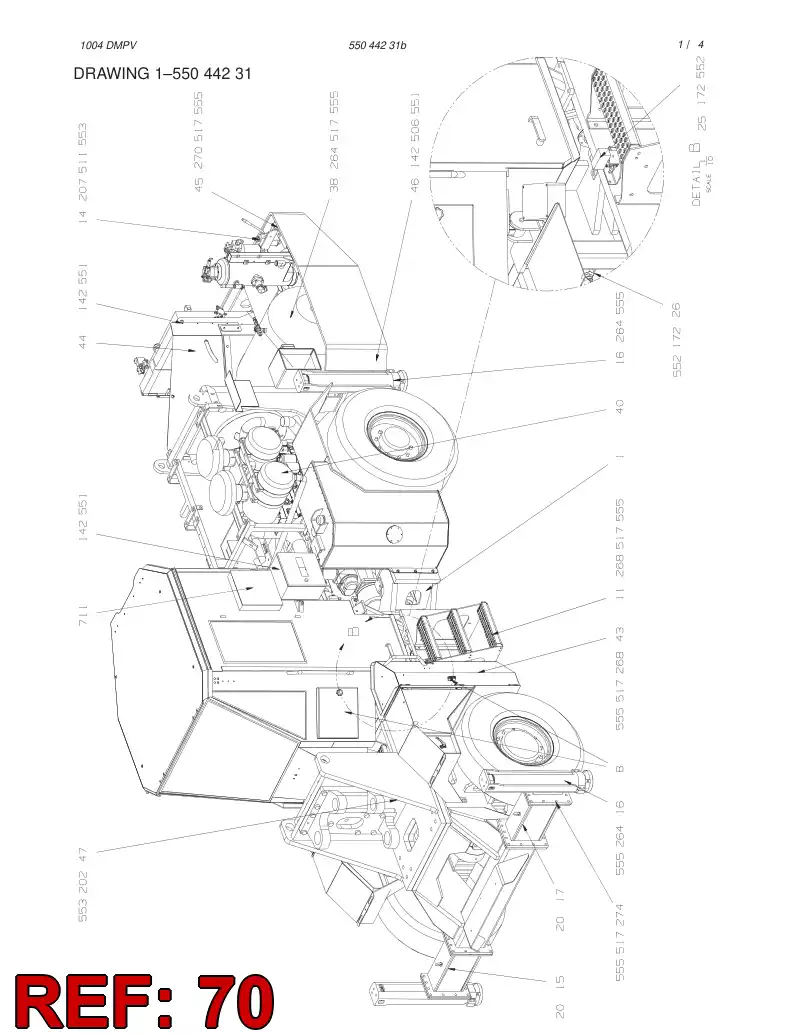 55020576 550 205 76 BRACKET - Sandvik Technical Drawing