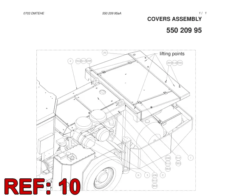 55020703 550 207 03 SET - Sandvik Technical Drawing