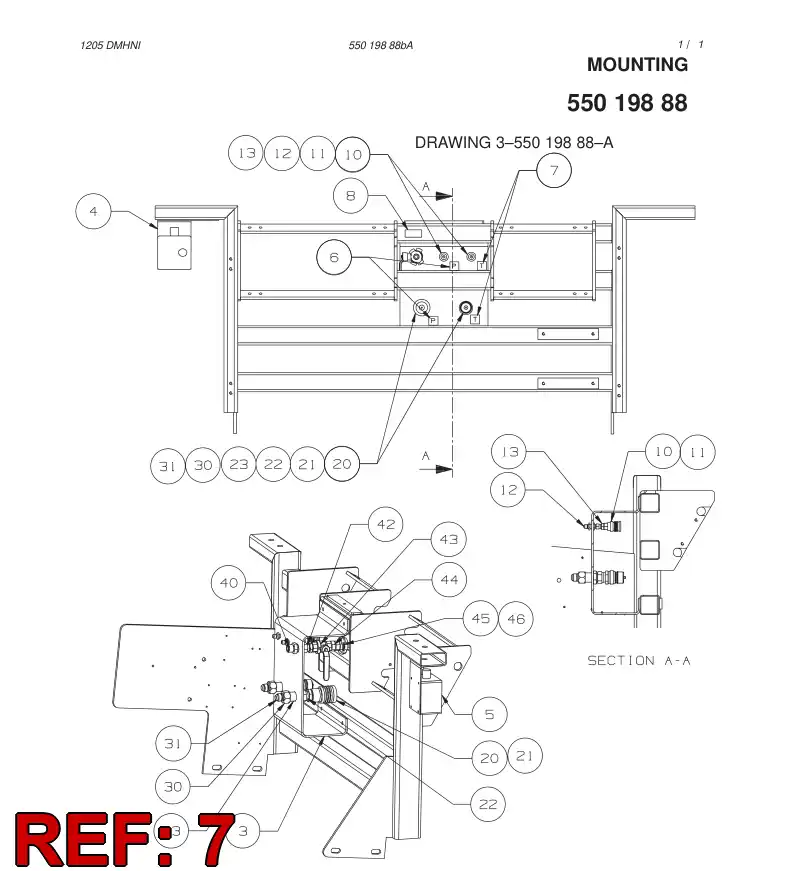 55020773 550 207 73 SIGN - Sandvik Technical Drawing