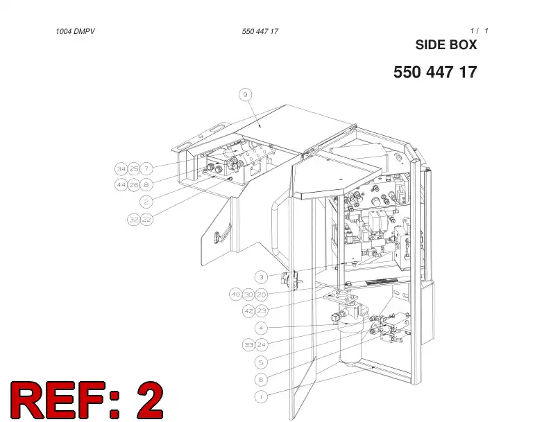55020840 550 208 40 SUPPORTING BLOCK - Sandvik Technical Drawing