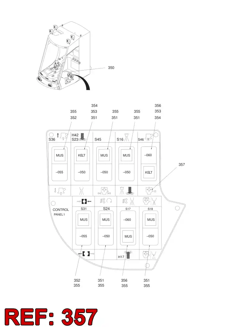 55020874 550 208 74 DECAL - Sandvik Technical Drawing