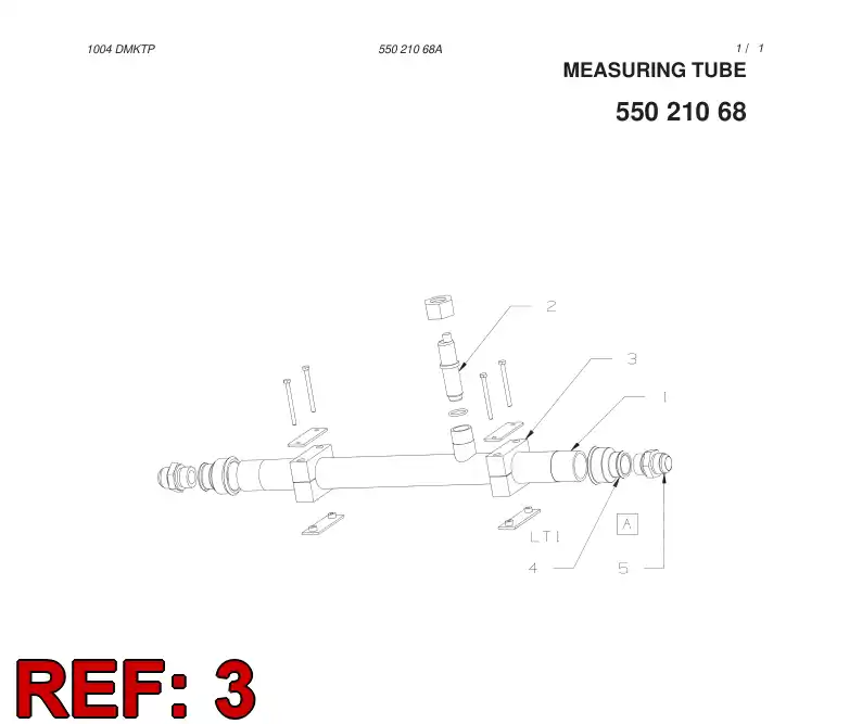 55021067 550 210 67 PIPE CLAMP - Sandvik Technical Drawing