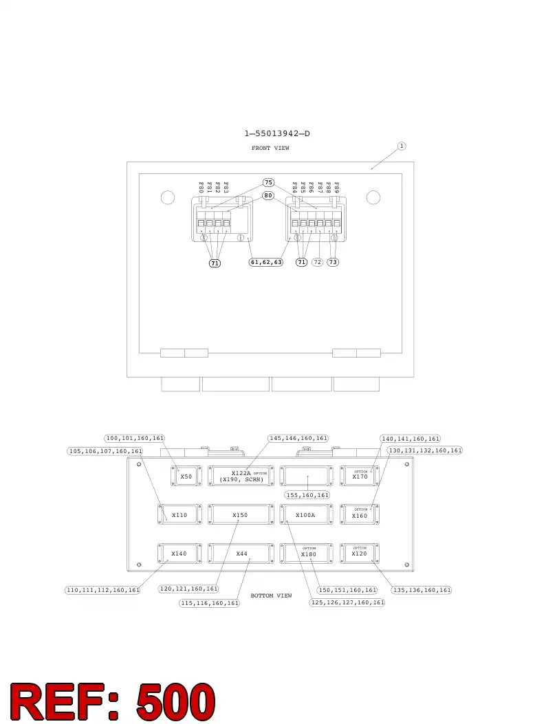 55021187 550 211 87 WIRING INSTRUCTION - Sandvik Technical Drawing