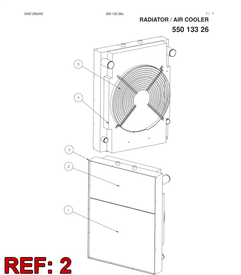 55021223 550 212 23 CELL - Sandvik Technical Drawing