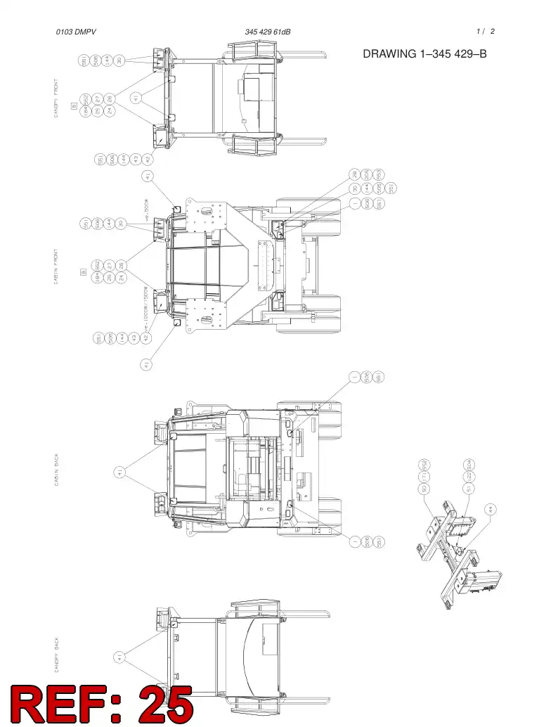 55021258 550 212 58 BLANKING PLATE - Sandvik Technical Drawing