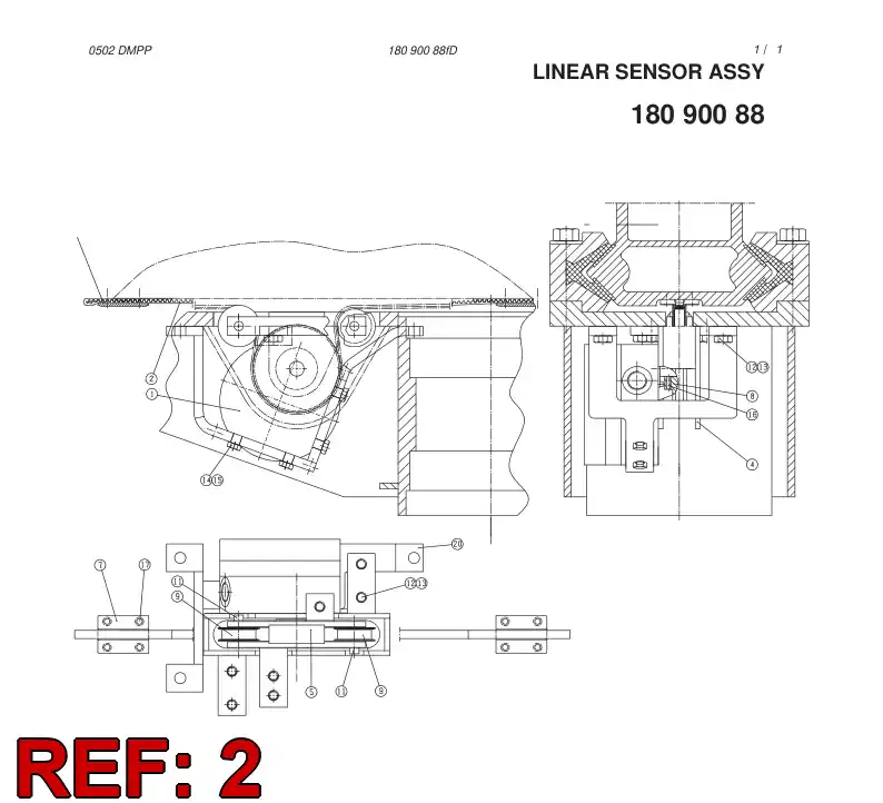 55021385 550 213 85 COGGED BELT - Sandvik Technical Drawing