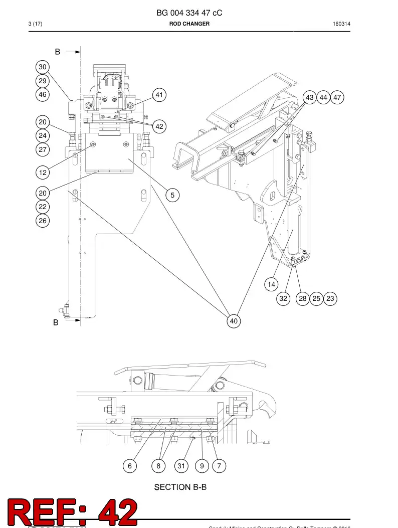 55021403b 550 214 03b Hexagon socket head screw - Sandvik Technical Drawing