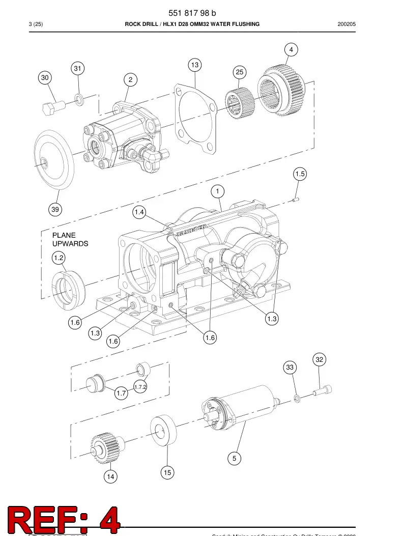 55021568c 550 215 68c Bushing, Rotation - Sandvik Technical Drawing