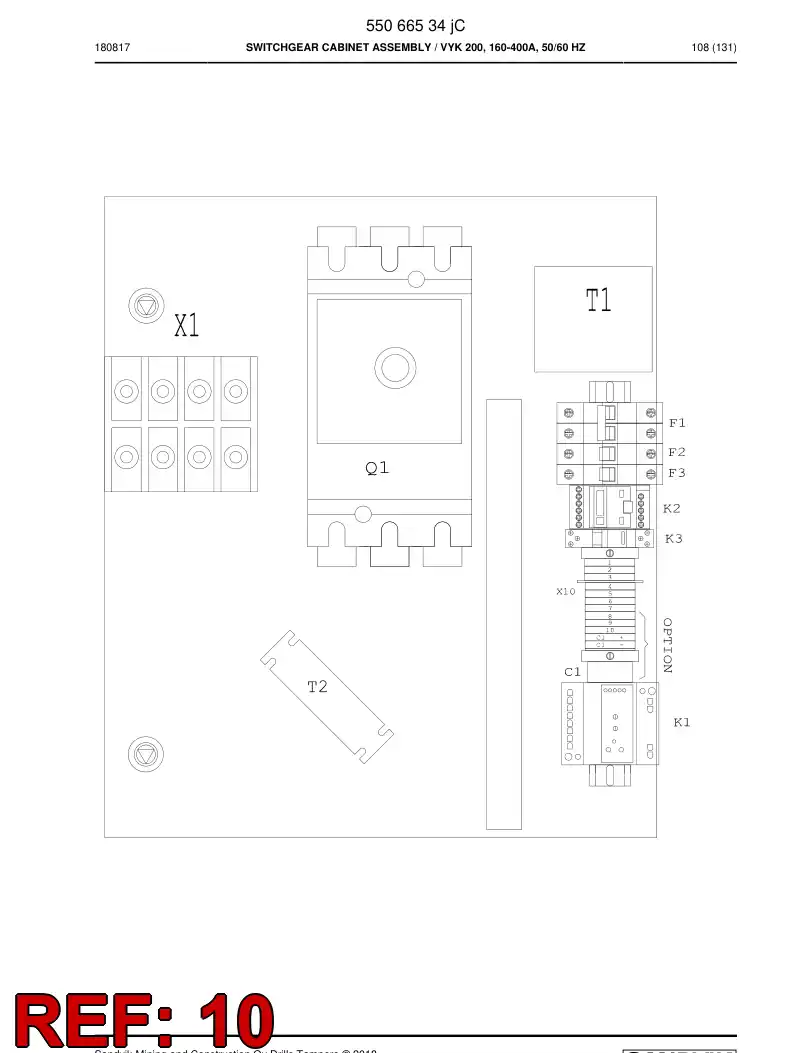 55021570i 550 215 70i Enclosure, Steel - Sandvik Technical Drawing