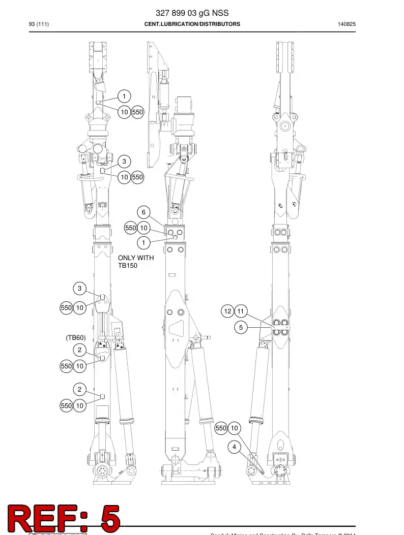 55021657 550 216 57 Plate, Cover - Sandvik Technical Drawing