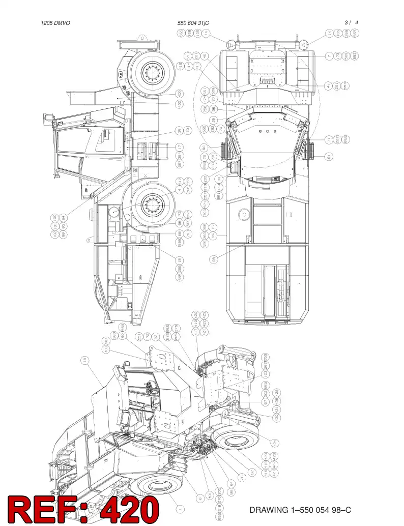 55021664 550 216 64 VALVE ASSEMBLY - Sandvik Technical Drawing