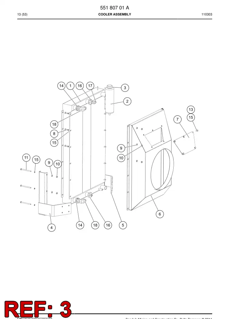 55021739a 550 217 39a Cap, Filling - Sandvik Technical Drawing