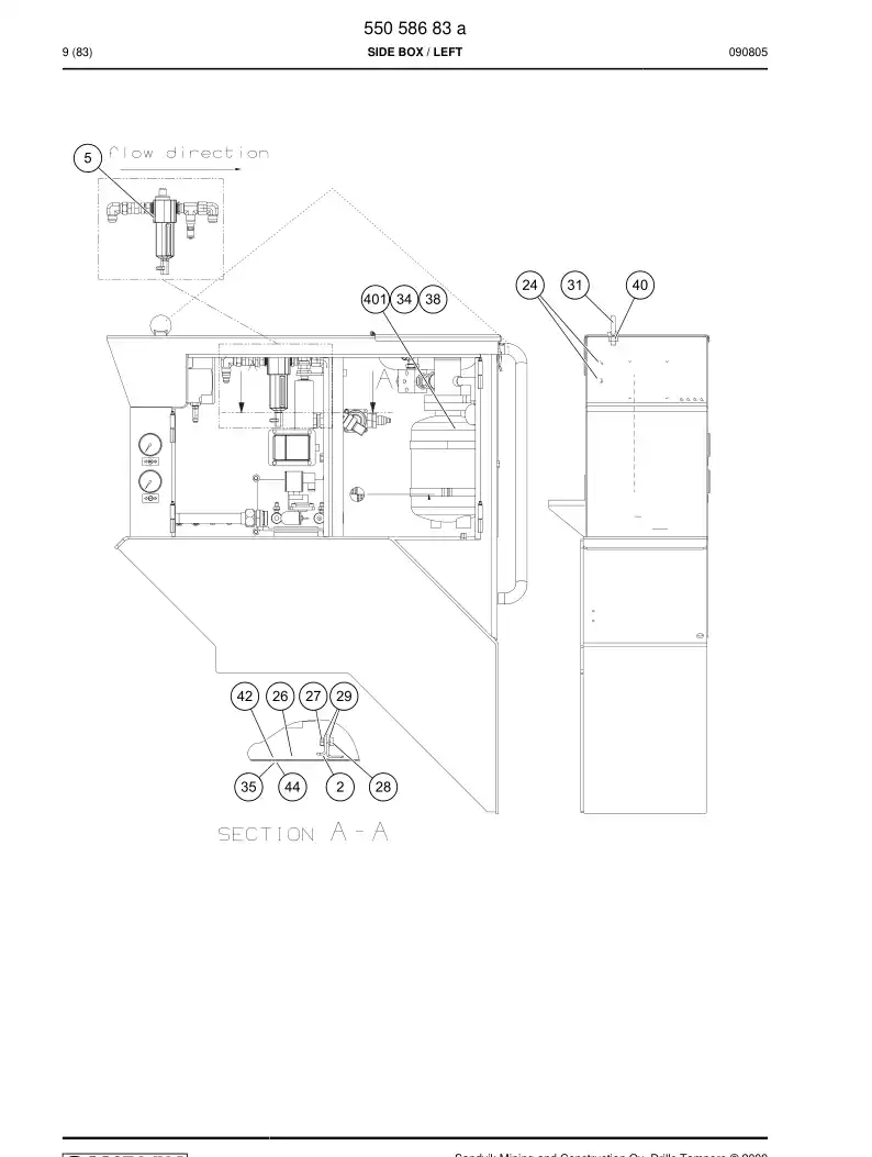 55021882 550 218 82 Plate - Sandvik Technical Drawing