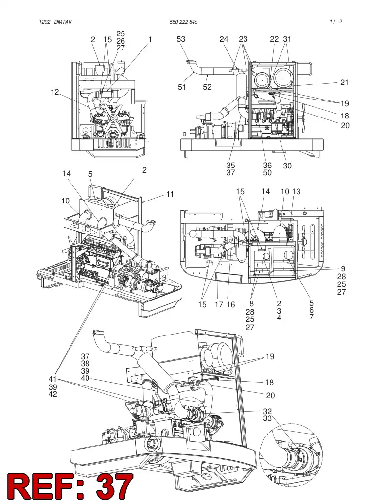 55022122 550 221 22 SUPPORTING BLOCK - Sandvik Technical Drawing