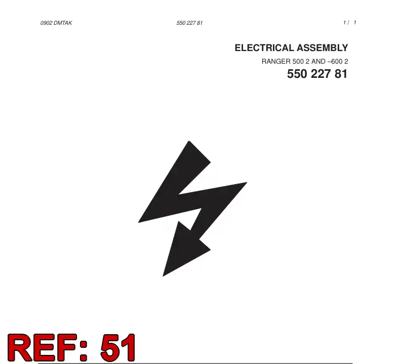 55022251 550 222 51 WIRING HARNESS ASSEMBLY - Sandvik Technical Drawing