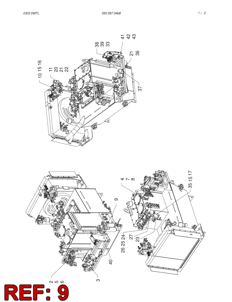 55022443 550 224 43 ASSEMBLY - Sandvik Technical Drawing