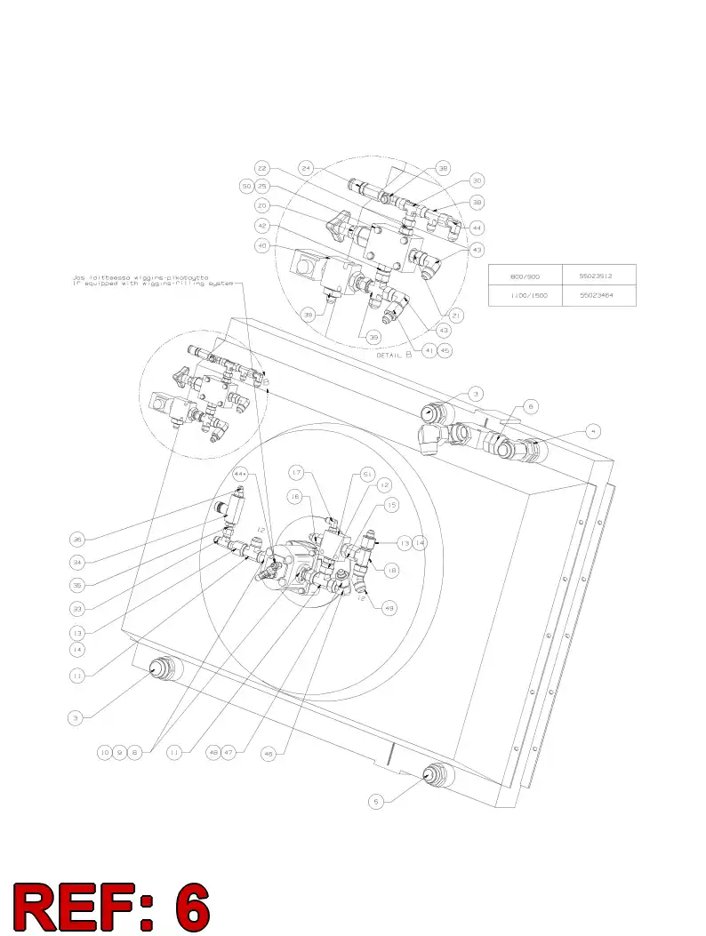 55022461 550 224 61 ASSEMBLY - Sandvik Technical Drawing