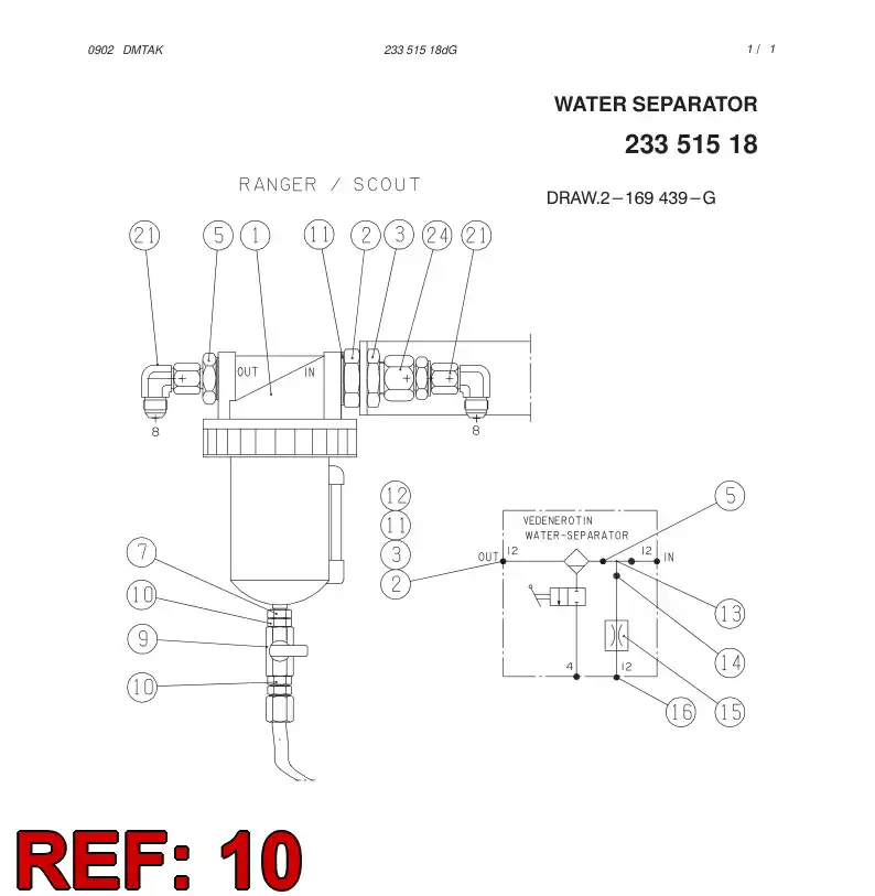550 224 71 Adapter (pneumatic) - drawing