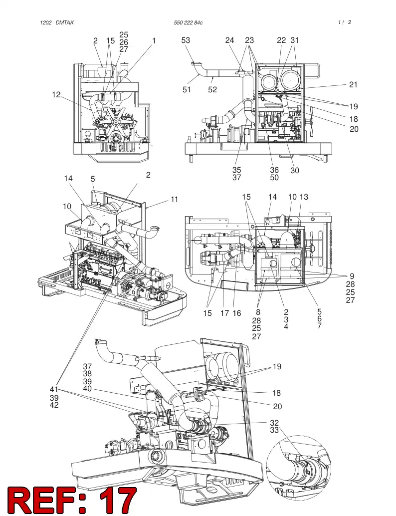 55022503 550 225 03 RUBBER HOSE - Sandvik Technical Drawing