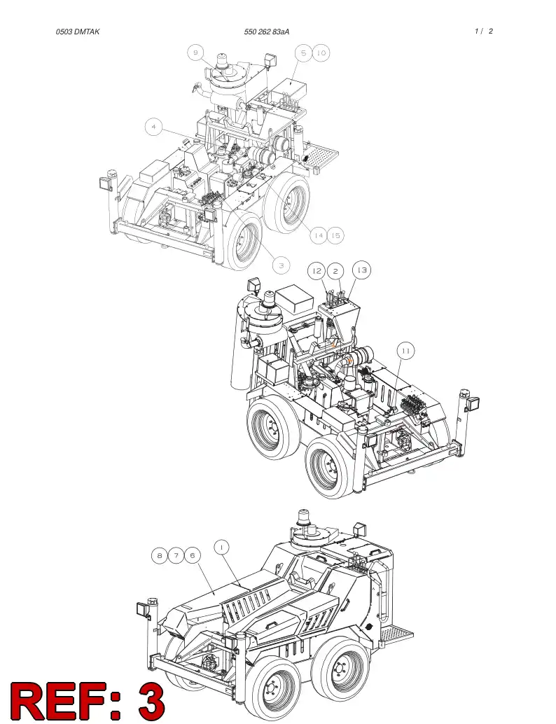 55022661 550 226 61 VALVE ASSEMBLY - Sandvik Technical Drawing