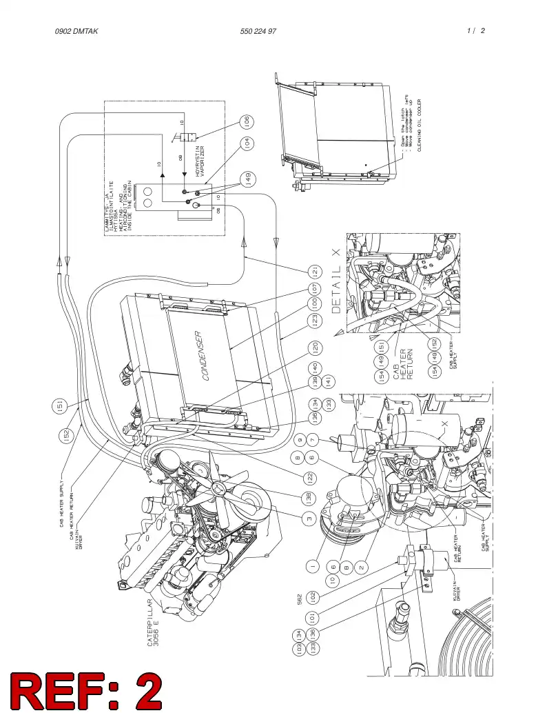 55022958 550 229 58 SUPPORTING BLOCK ASSEMBLY - Sandvik Technical Drawing