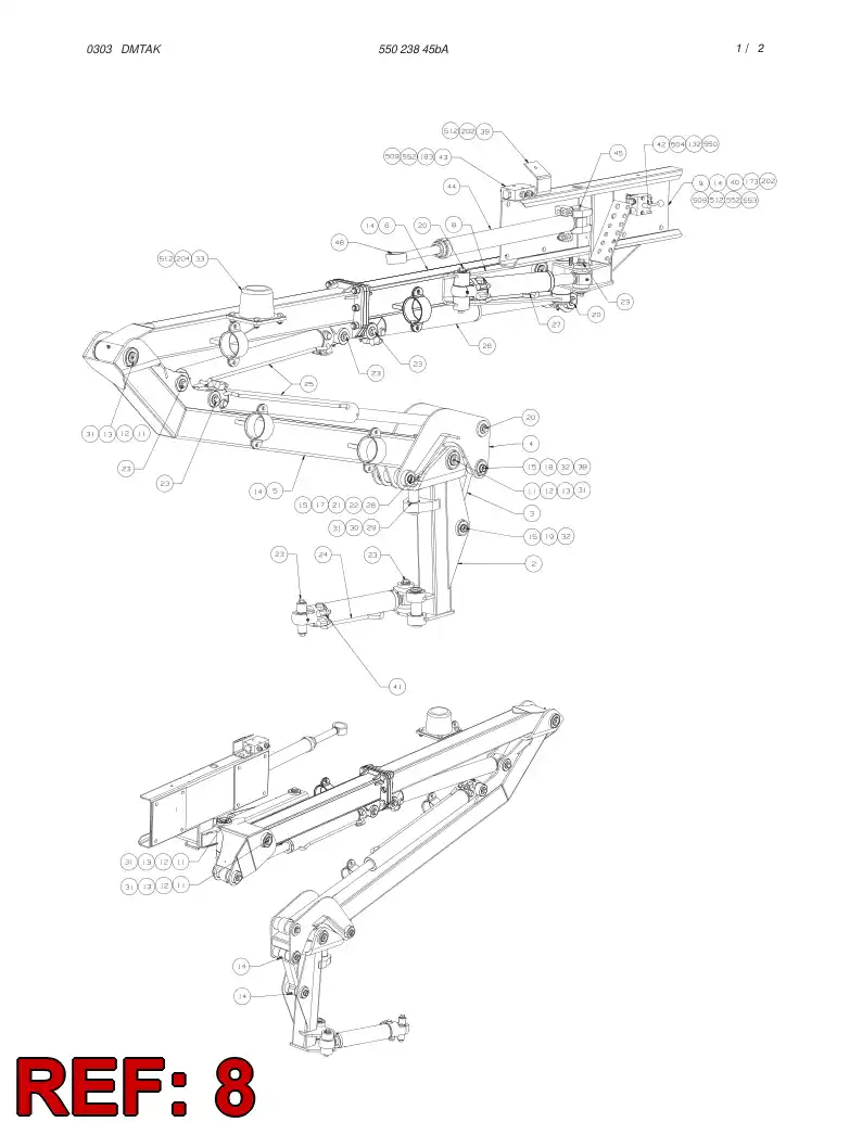 55022962 550 229 62 BRACKET - Sandvik Technical Drawing