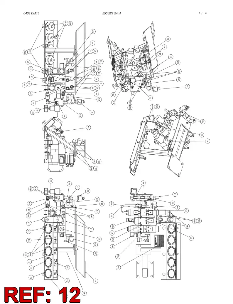 55023205 550 232 05 THROTTLE VALVE - Sandvik Technical Drawing
