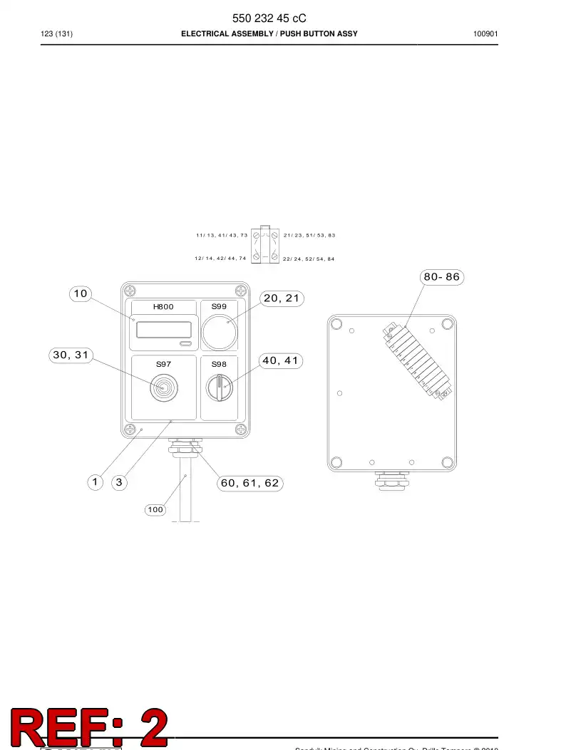 55023207 550 232 07 Dimensioning drawing - Sandvik Technical Drawing