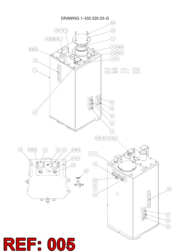 55023260 550 232 60 COVER PLATE - Sandvik Technical Drawing