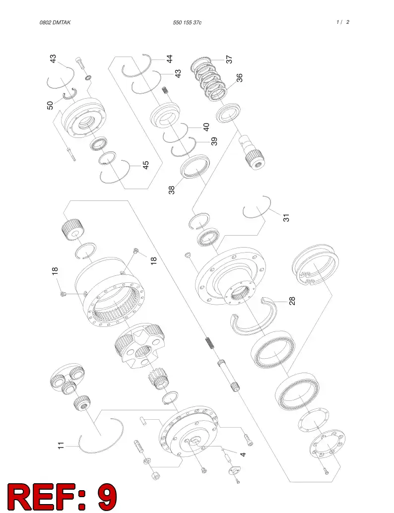 55023342 550 233 42 WASHER - Sandvik Technical Drawing