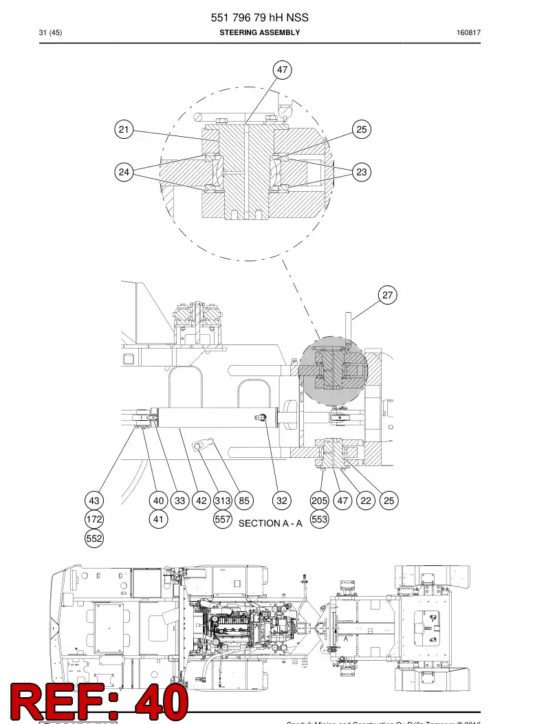 55023390a 550 233 90a BUSHING - Sandvik Technical Drawing
