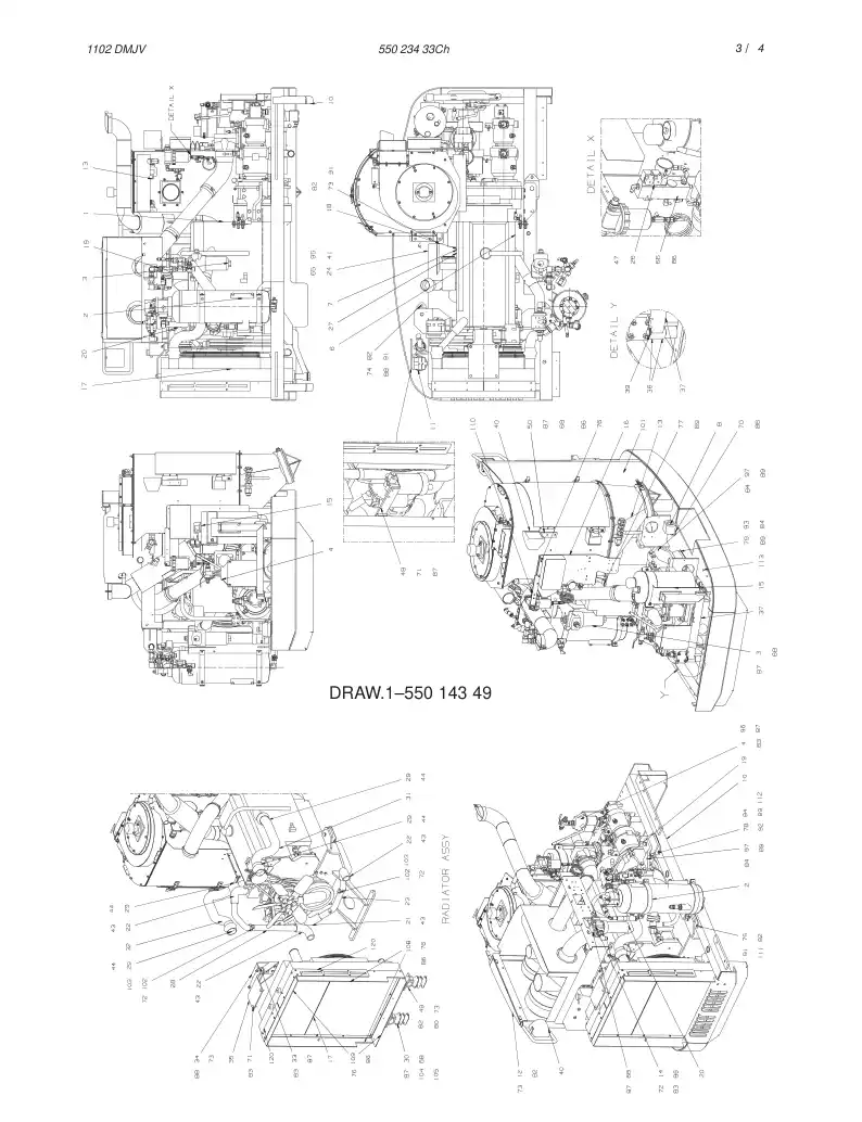 55023433Ch 550 234 33Ch POWERPACK - Sandvik Technical Drawing