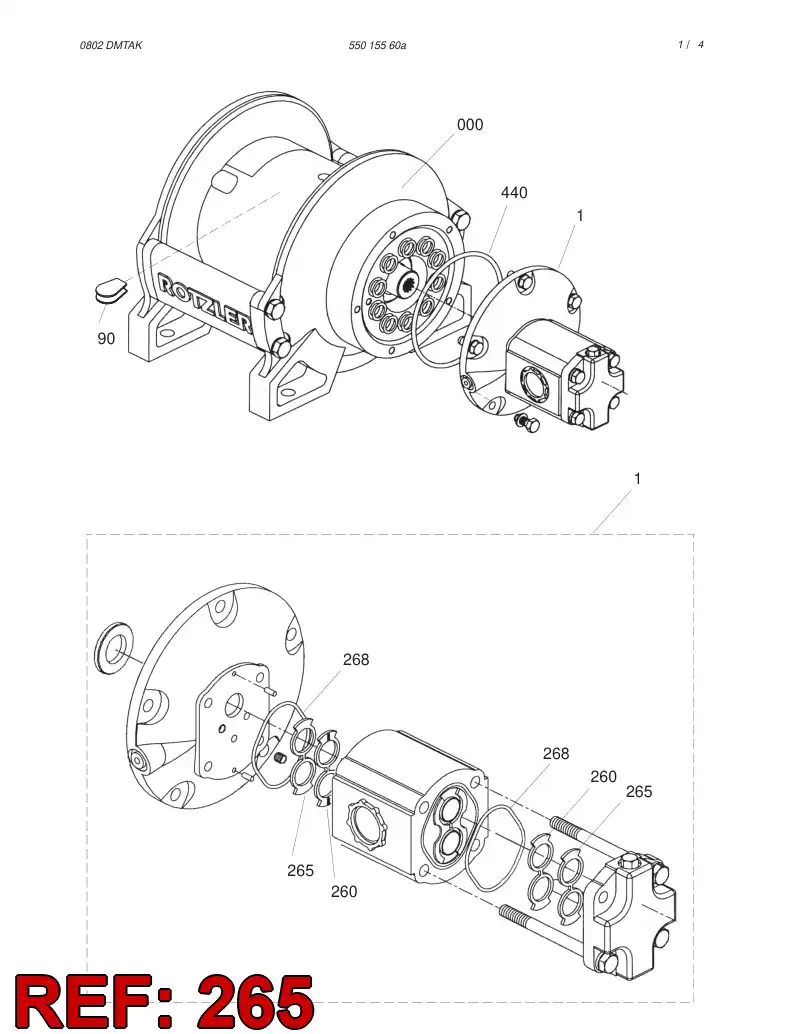 55023493 550 234 93 GASKET - Sandvik Technical Drawing