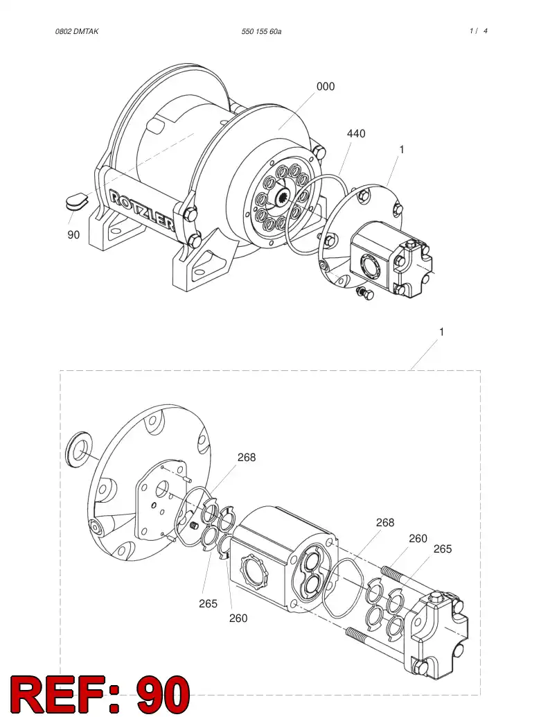 55023513 550 235 13 FASTENER - Sandvik Technical Drawing