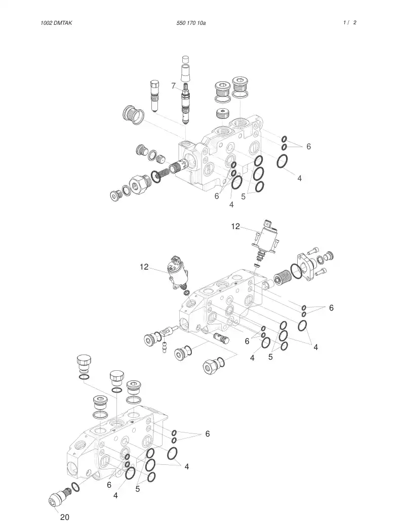 55023569 550 235 69 SEAL KIT - Sandvik Technical Drawing
