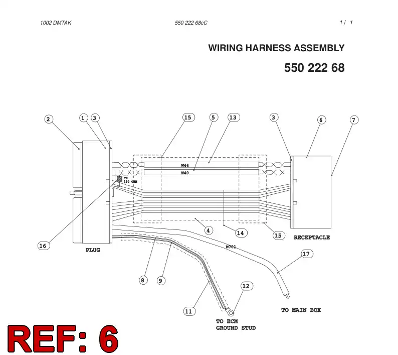 55023593 550 235 93 CONNECTOR - Sandvik Technical Drawing