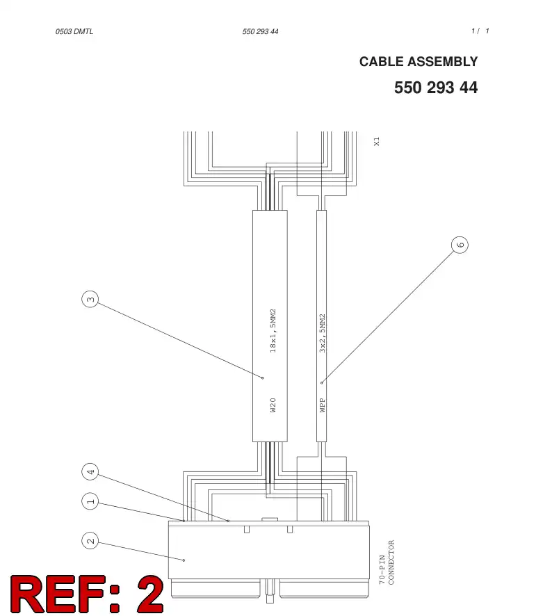 55023643 550 236 43 CONNECTOR - Sandvik Technical Drawing