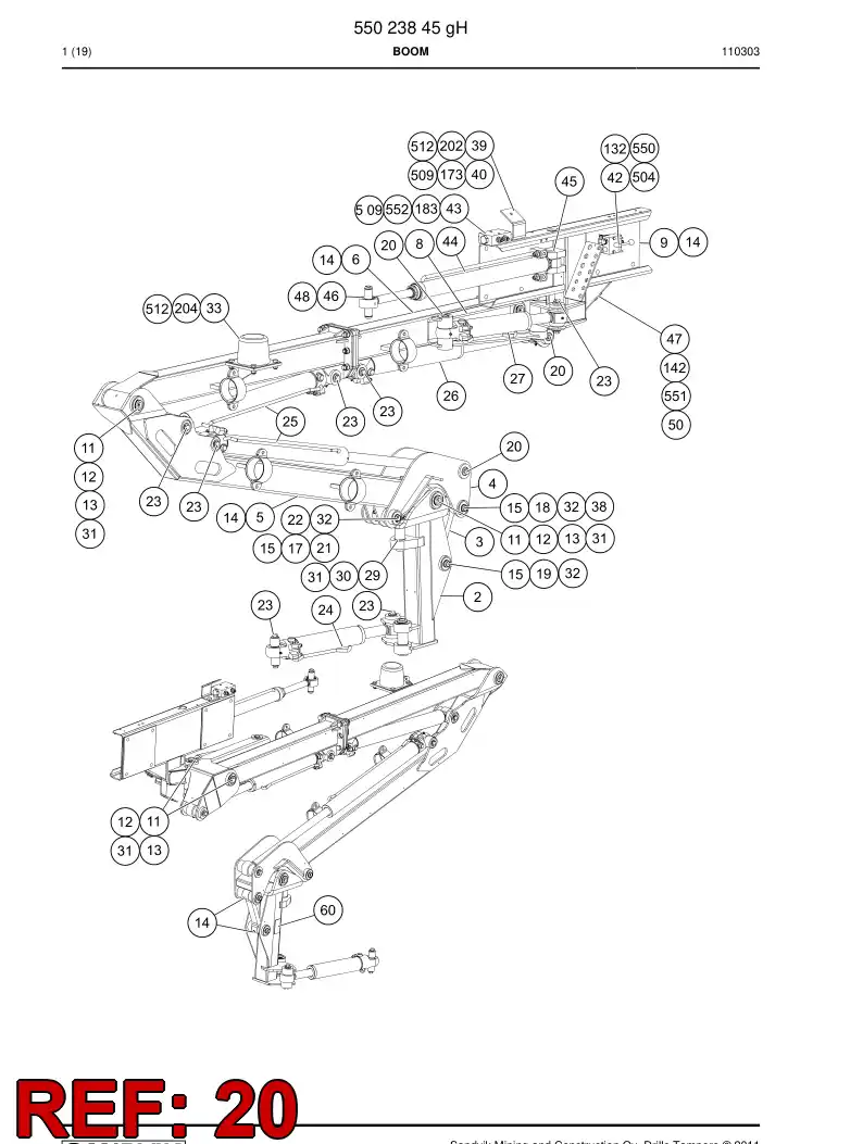 55023656b 550 236 56b Pin, Taper - Sandvik Technical Drawing